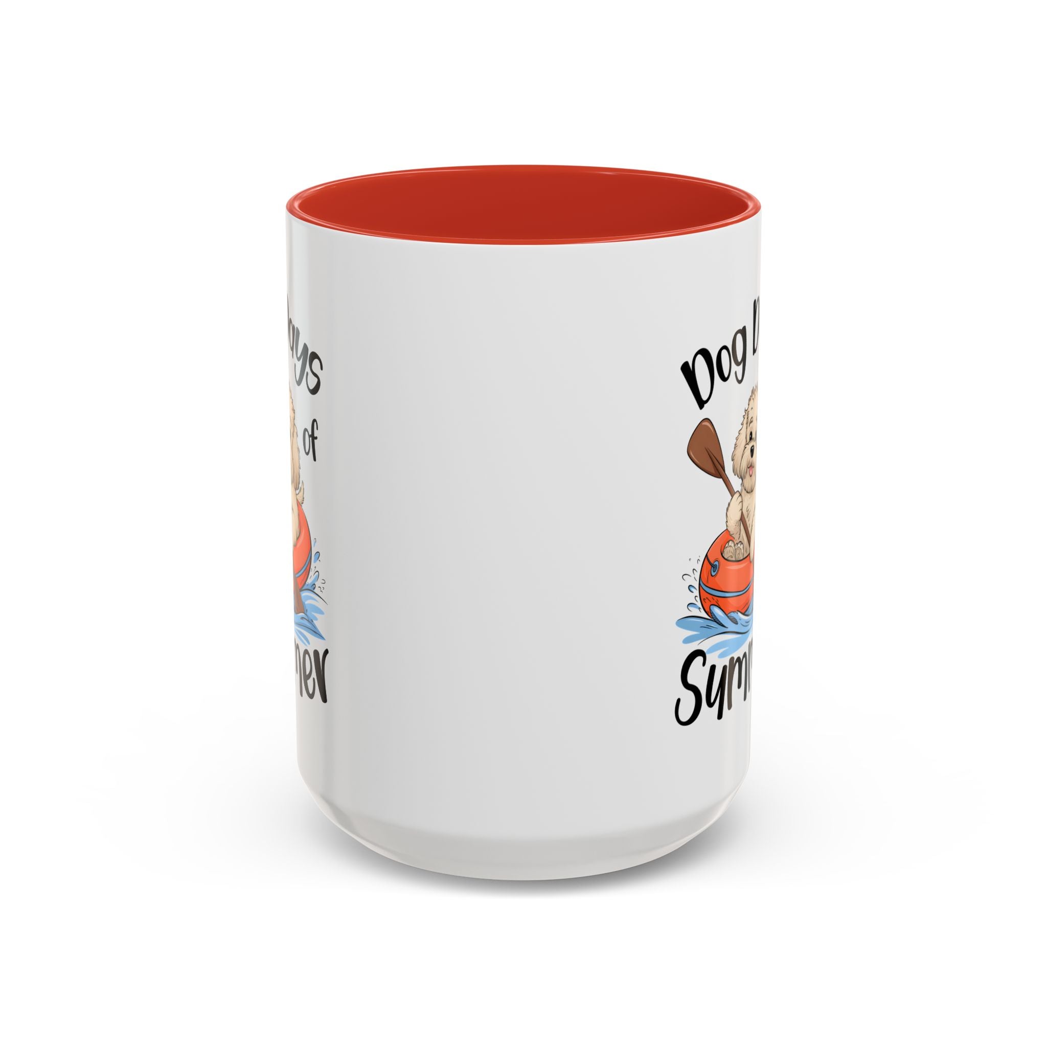 Dog Days of Summer Coffee Mug, Cute Dog Mug, Pet Lover Gift, Summer Vibes, Beach Decor, Fun Pet Cup, Canoeing Dog Design
