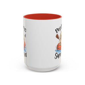 Dog Days of Summer Coffee Mug, Cute Dog Mug, Pet Lover Gift, Summer Vibes, Beach Decor, Fun Pet Cup, Canoeing Dog Design