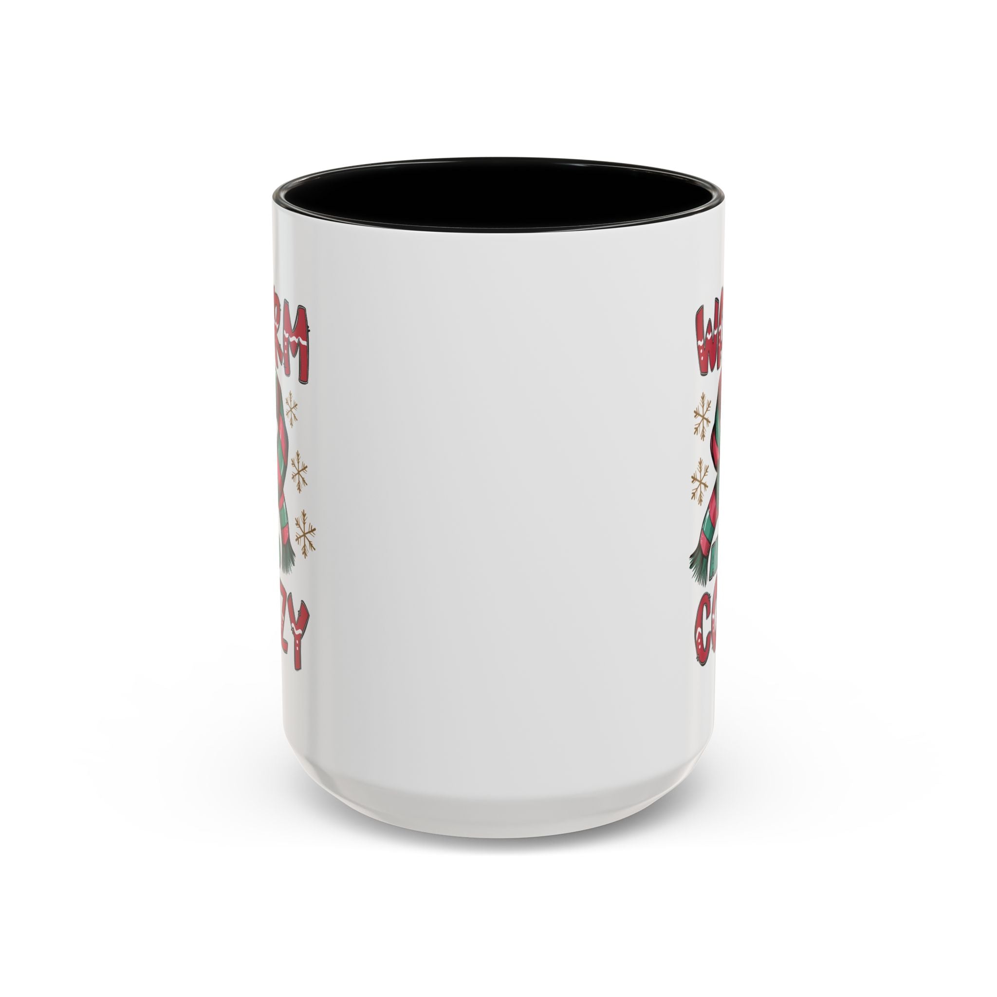 Warm & Cozy Holiday Accent Coffee Mug - Perfect for Winter Mornings, Christmas Gifts, Hot Beverage Lovers, Seasonal Decor, Cozy Vibes