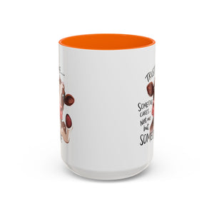 Funny Cow Accent Coffee Mug - Trust Me, Someone Cares attitude sassy animal lover