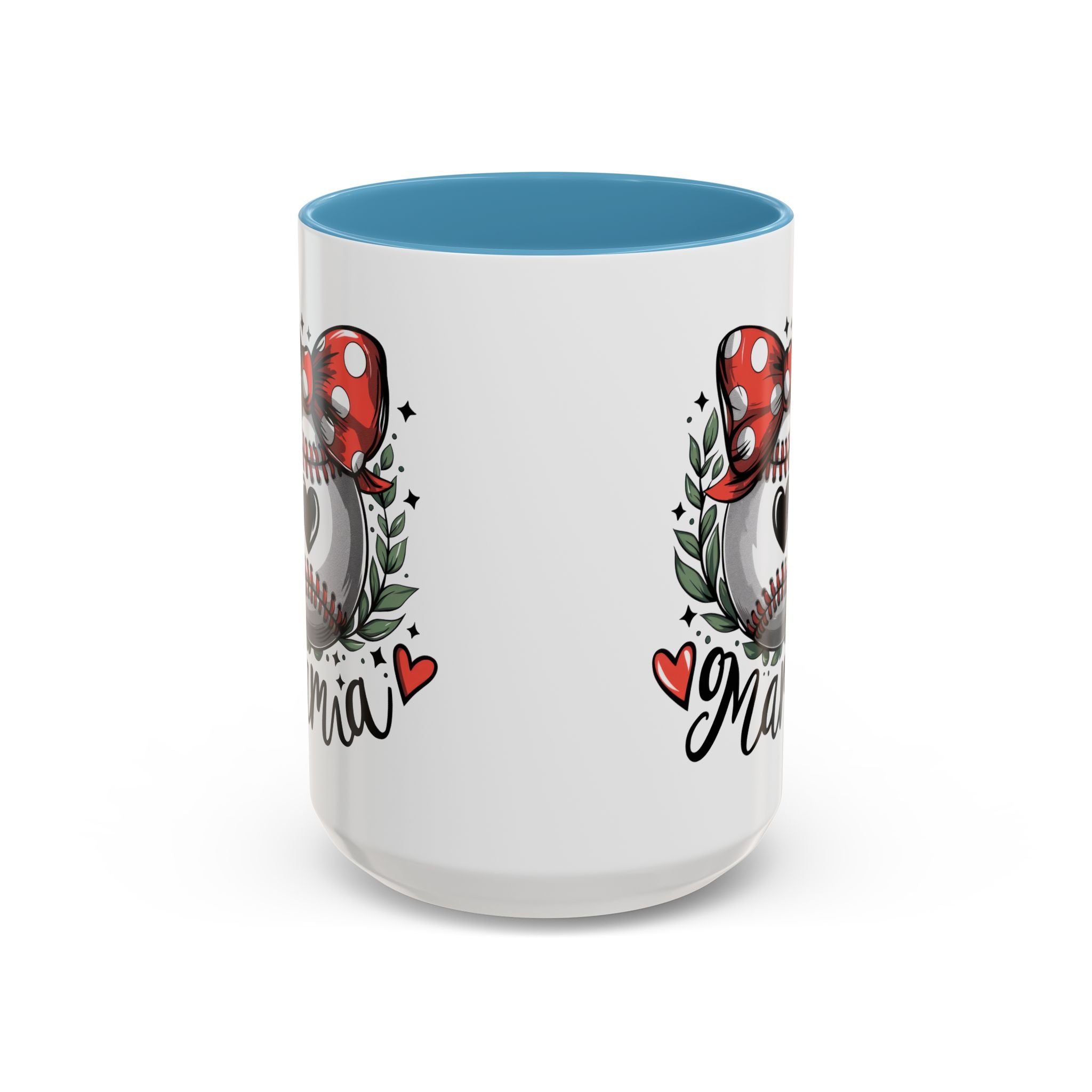 Mama's Accent Coffee Mug | Baseball & Heart Design | Gift for Mom, Mother's Day, Birthday, Coffee Lovers, Baseball Fans