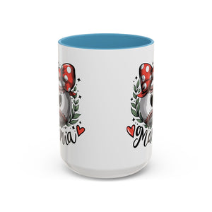 Mama's Accent Coffee Mug | Baseball & Heart Design | Gift for Mom, Mother's Day, Birthday, Coffee Lovers, Baseball Fans