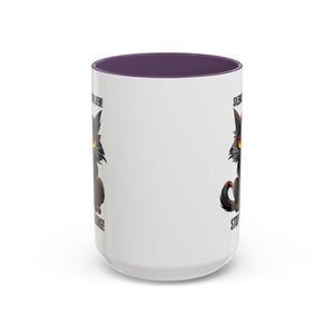 Funny Cat Mug | Silence Is Golden Coffee Cup | Gift for Cat Lovers | Humorous Kitchenware | Ceramic Teacup | Unique Animal Gifts