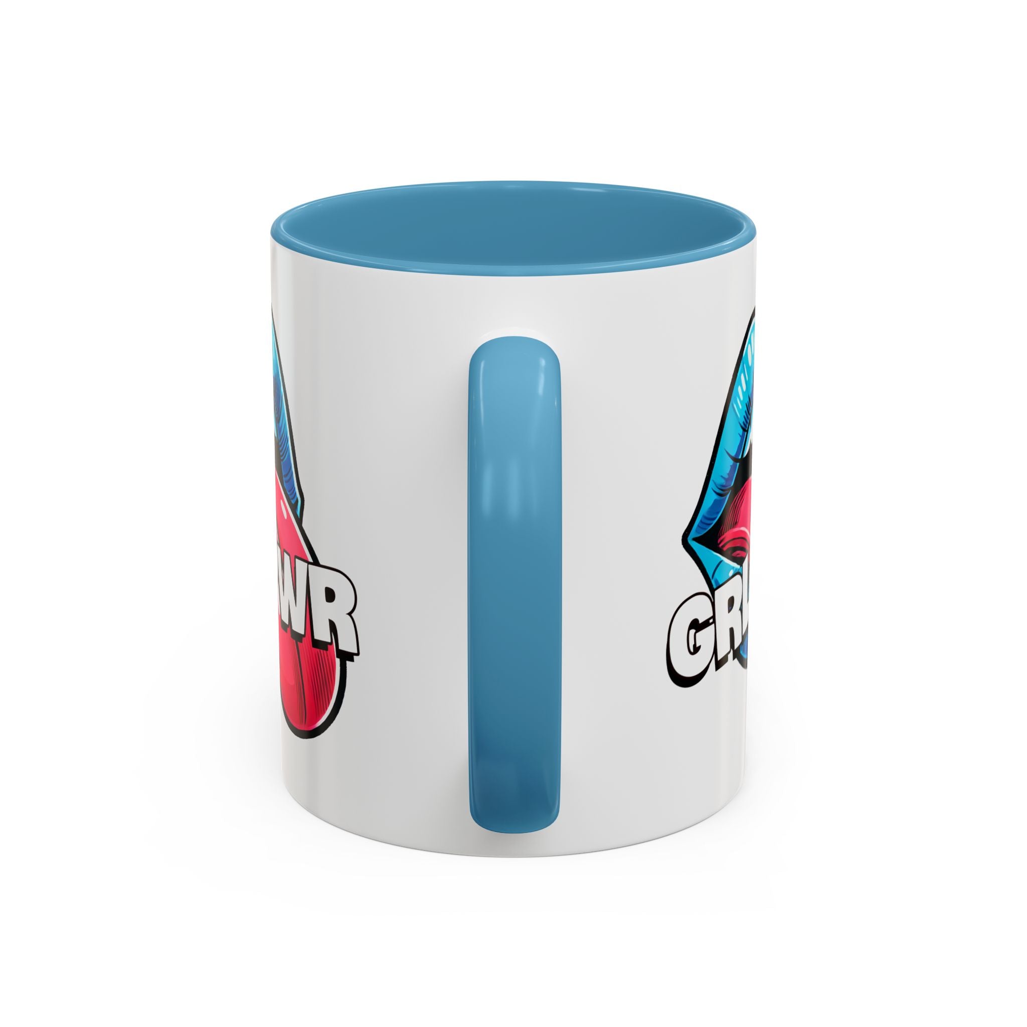 GRL PWR Accent Coffee Mug - Bold Fun Design for Empowerment, Great Gift for Friends, Coffee Lovers, Birthdays, and Celebrations