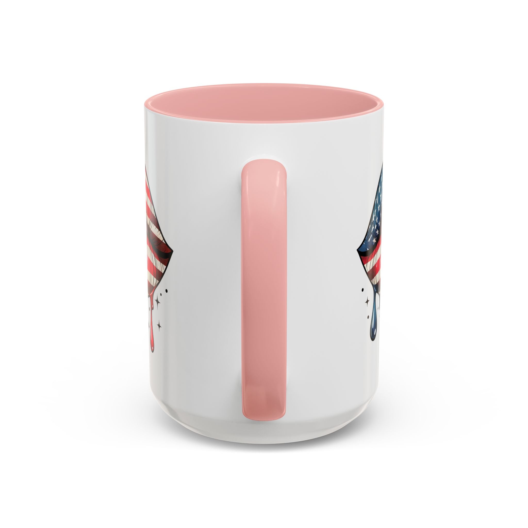 Patriotic Lip Print Coffee Mug – 11oz & 15oz