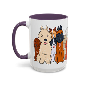 Cute Dog Breed Accent Coffee Mug, Pet Lover Gift, Canine Mug, Gifts for Dog Owners, Puppy Lover Mug