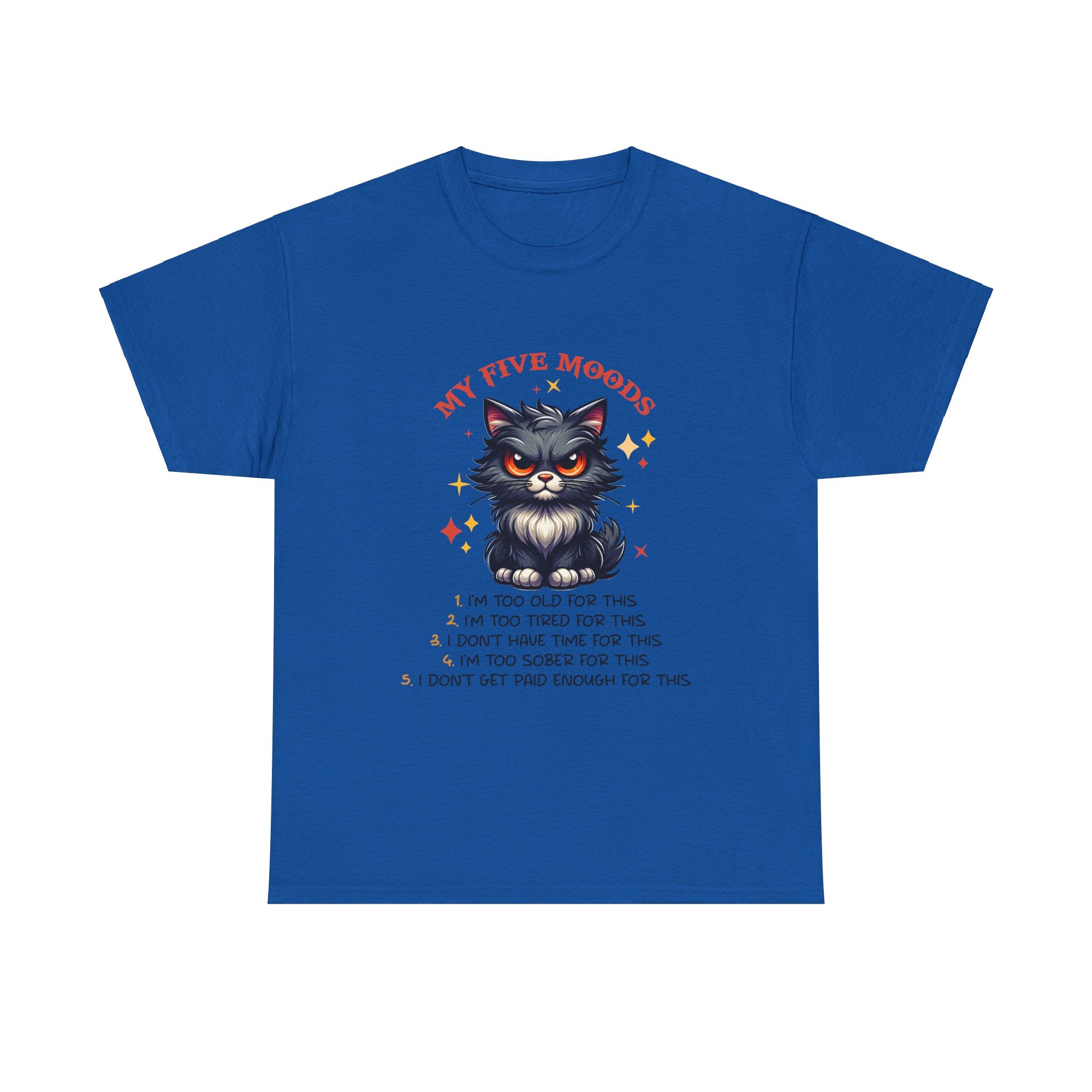 Grumpy cat five moods Unisex Heavy Cotton Tee by the x m world