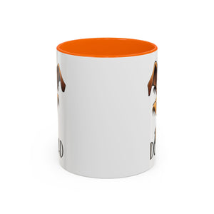 Dog Dad Accent Coffee Mug - Fun Gift for Dog Lovers, Pet Fathers, Father's Day, Birthday, Coffee Lovers