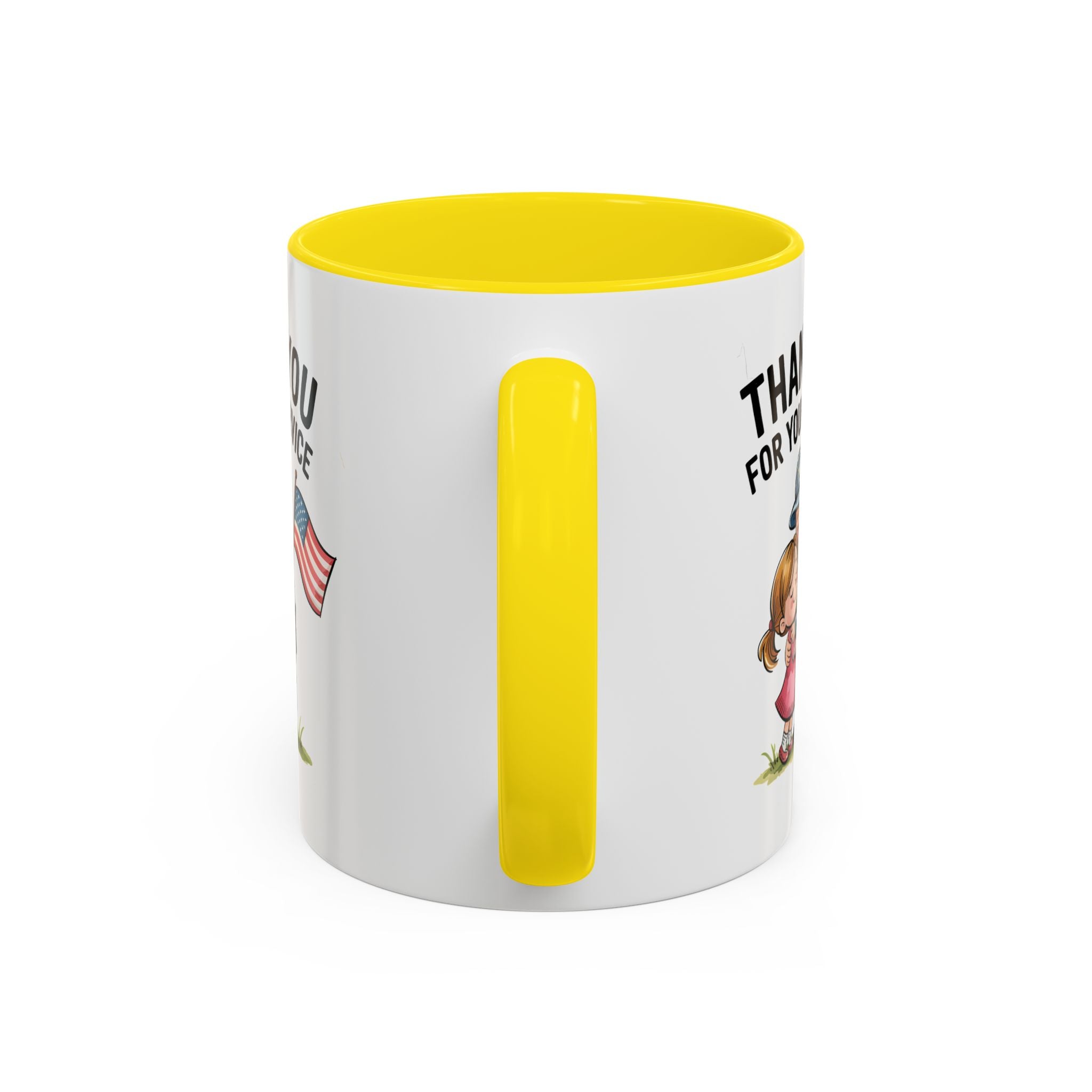 Thank You for Your Service Coffee Mug - 11oz & 15oz Accent Mugs for Veterans Appreciation