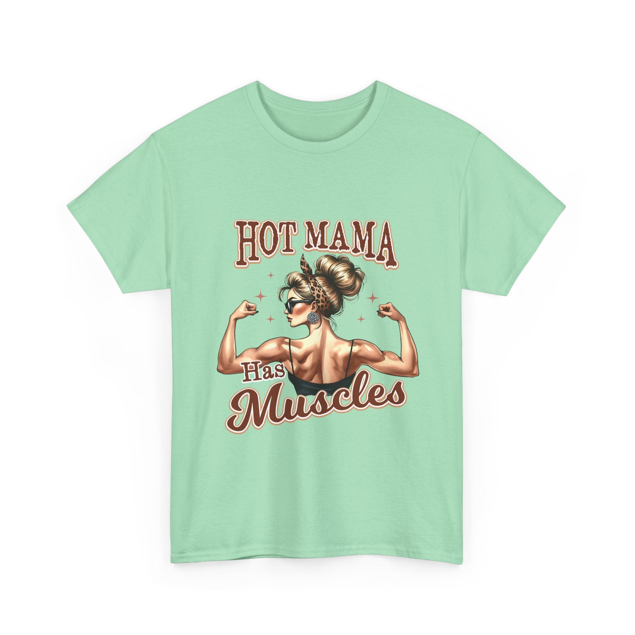 Muscle Mama Tee: Empowering Unisex Cotton Shirt, Gift for Moms, Fitness Lovers, Workout Apparel, Birthday, Mother's Day