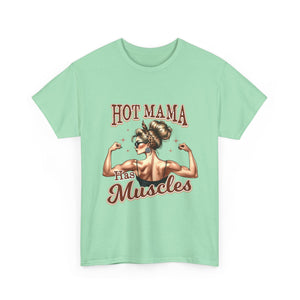 Muscle Mama Tee: Empowering Unisex Cotton Shirt, Gift for Moms, Fitness Lovers, Workout Apparel, Birthday, Mother's Day