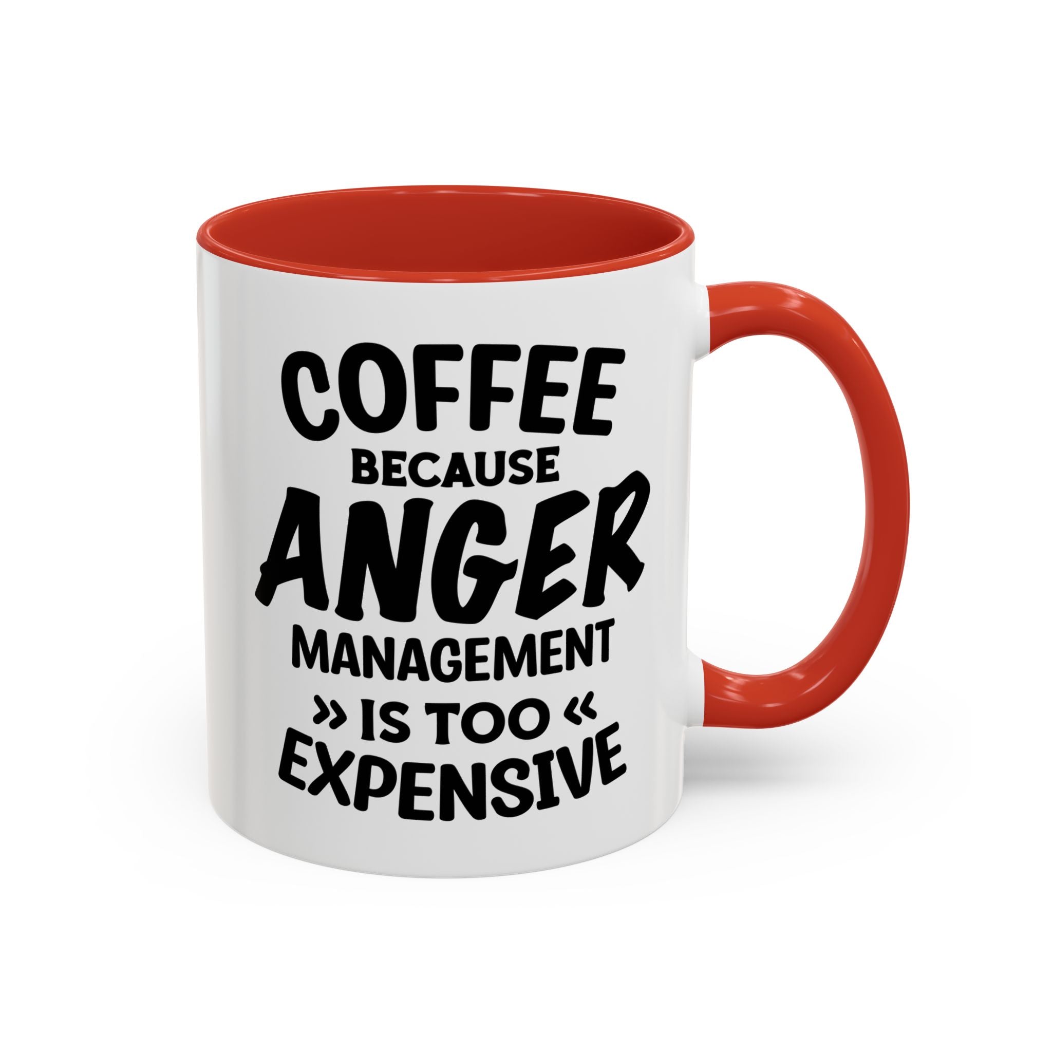 Funny Anger Management Coffee Mug, Gift for Coffee Lovers, Stress Relief, Black Accent, Humorous Cup for Friends, Office Humor, Funny Gifts