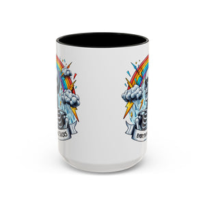 Everything Sucks Skeleton Coffee Mug | 11oz 15oz | Unique Gift for Coffee Lovers, Goth Home Décor, Quirky Humor Mug, Dark Aesthetic
