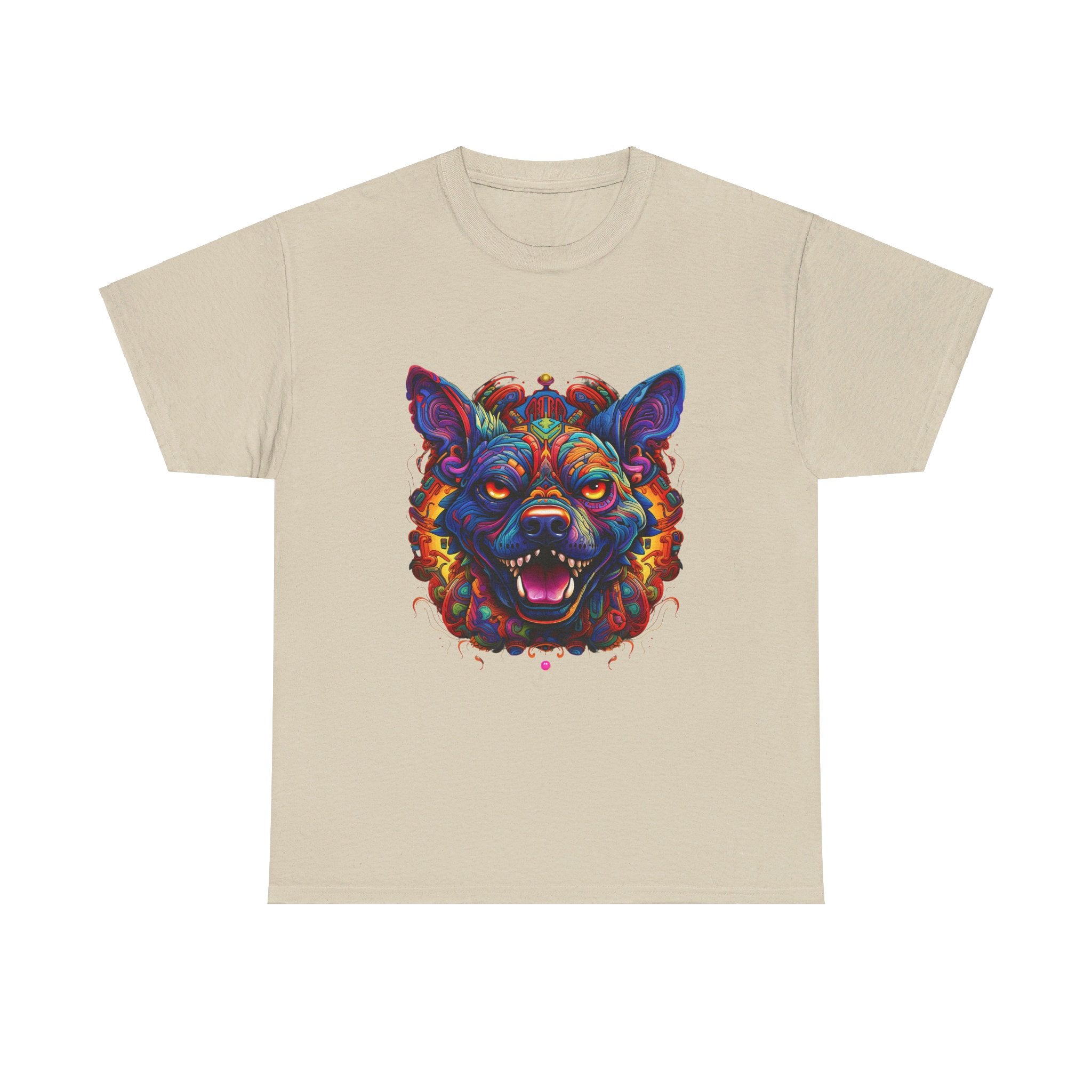 psychedelic dog psycho dog crazy classic  apparel t shirt