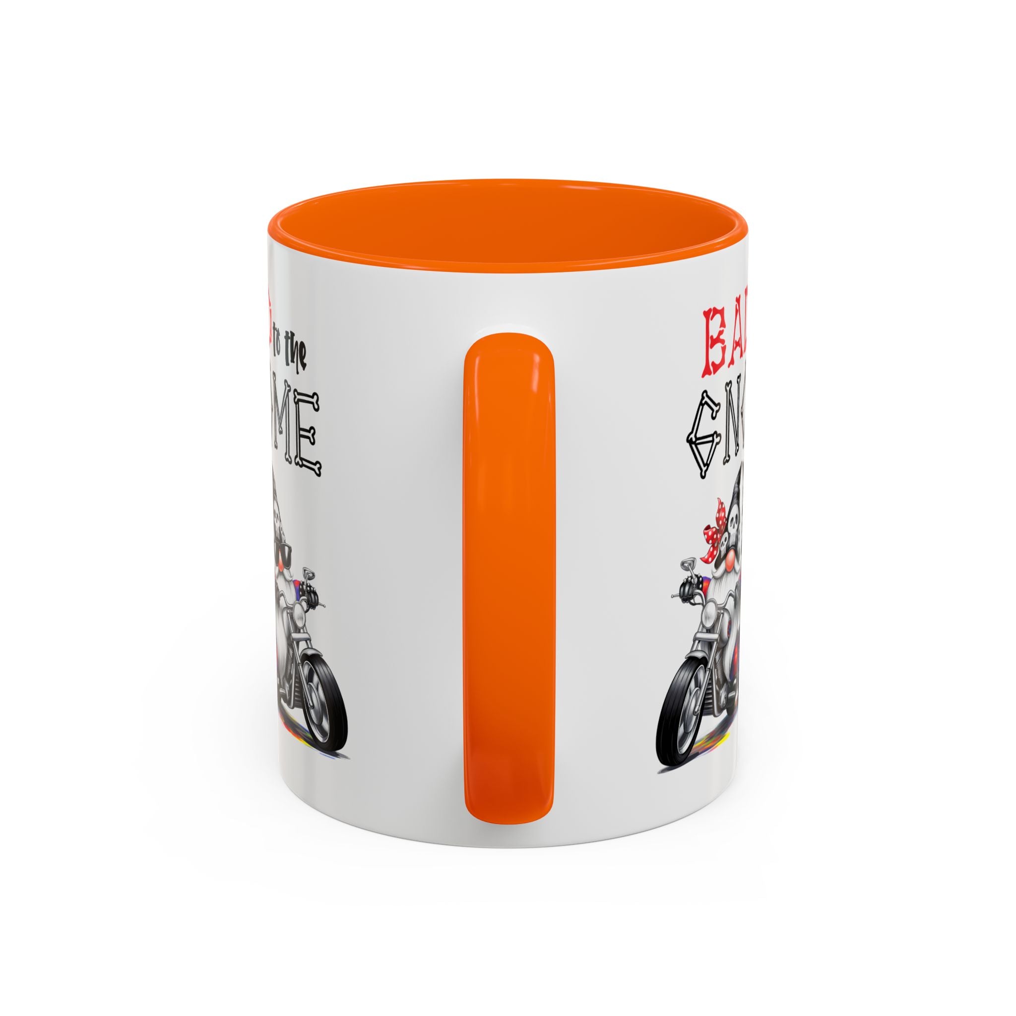 Bad to the Gnome Coffee Mug - 11oz & 15oz Accent Mugs for Bikers & Gnome Lovers