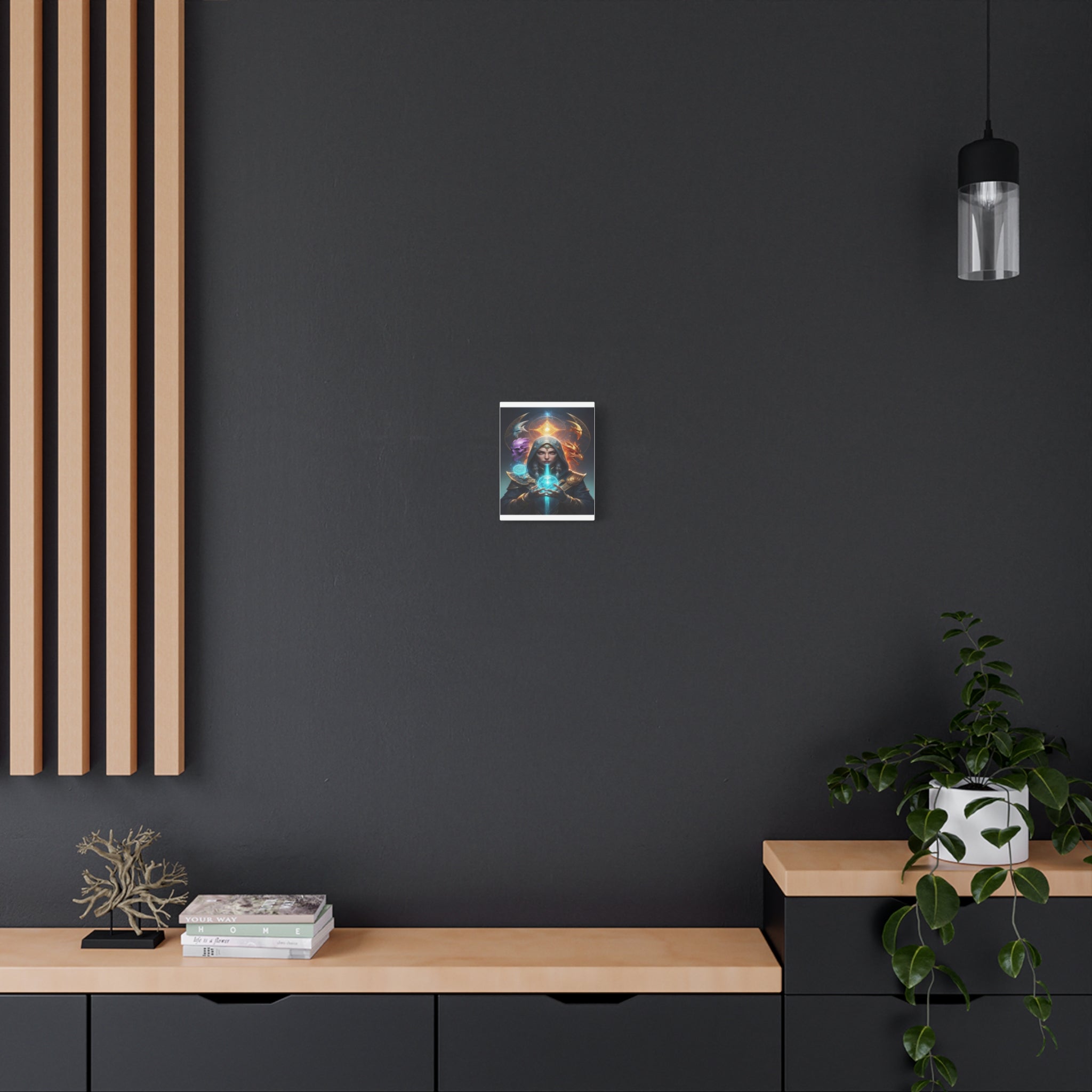 Mystical Sorceress Canvas Artwork - Fantasy Wall Decor