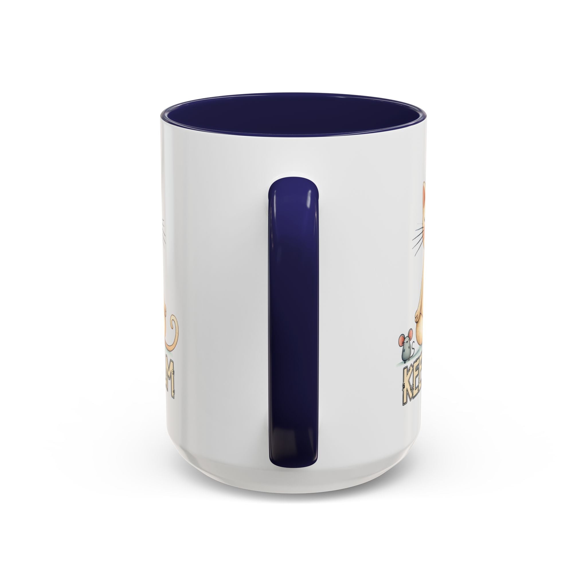 Serene Cat Coffee Mug, Funny Pet Lover's Gift, Cute Keepsake for Relaxation, Relaxing Drinkware, Quirky Home Decor