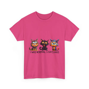 Funny Cat Lovers Tee - I Was Normal 3 Cats Ago, Unisex Shirt for Pet Owners, Cat Mom Gift, Cute Animal Tee, Cat-Themed Humor, Birthday [...]