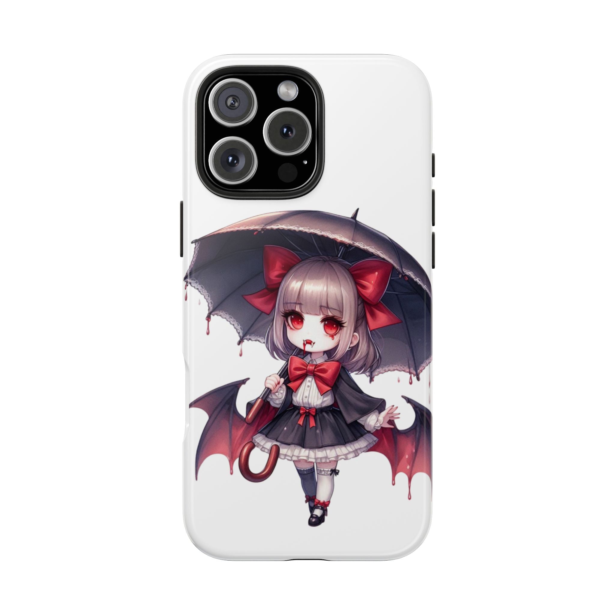 vampire girl horror art Tough Phone Cases