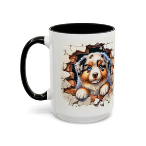 Cute Puppy Accent Coffee Mug - Perfect Gift for Dog Lovers, Unique Pet Lover Mug, Mother’s Day, Birthday, Home Decor