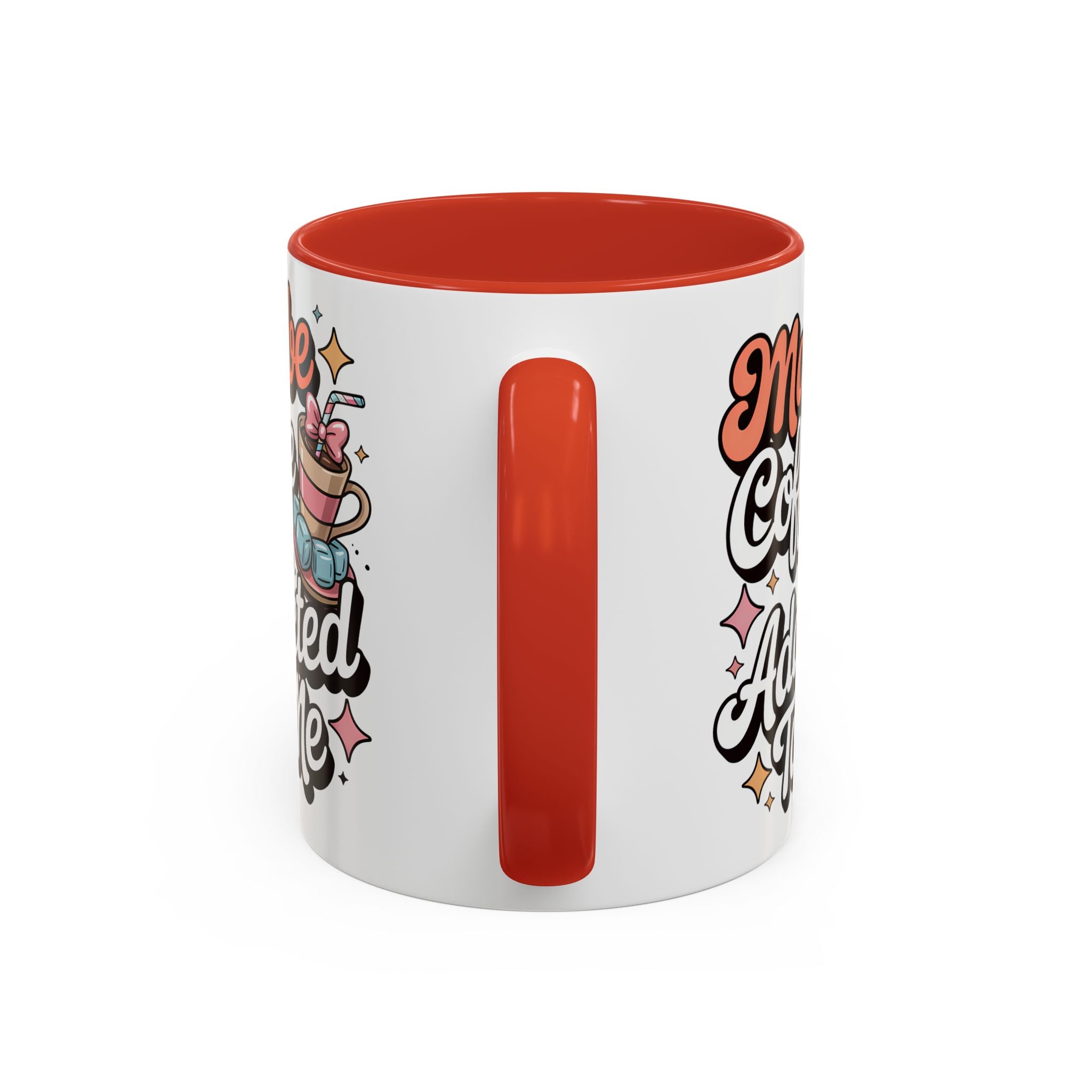 Coffee Addict Accent Mug - Fun Design for Coffee Lovers