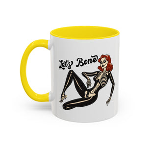 Spooky Skeleton Mug - Let's Bone, Halloween Gift, Gothic Coffee Cup, Unique Home Decor, Fun Drinkware