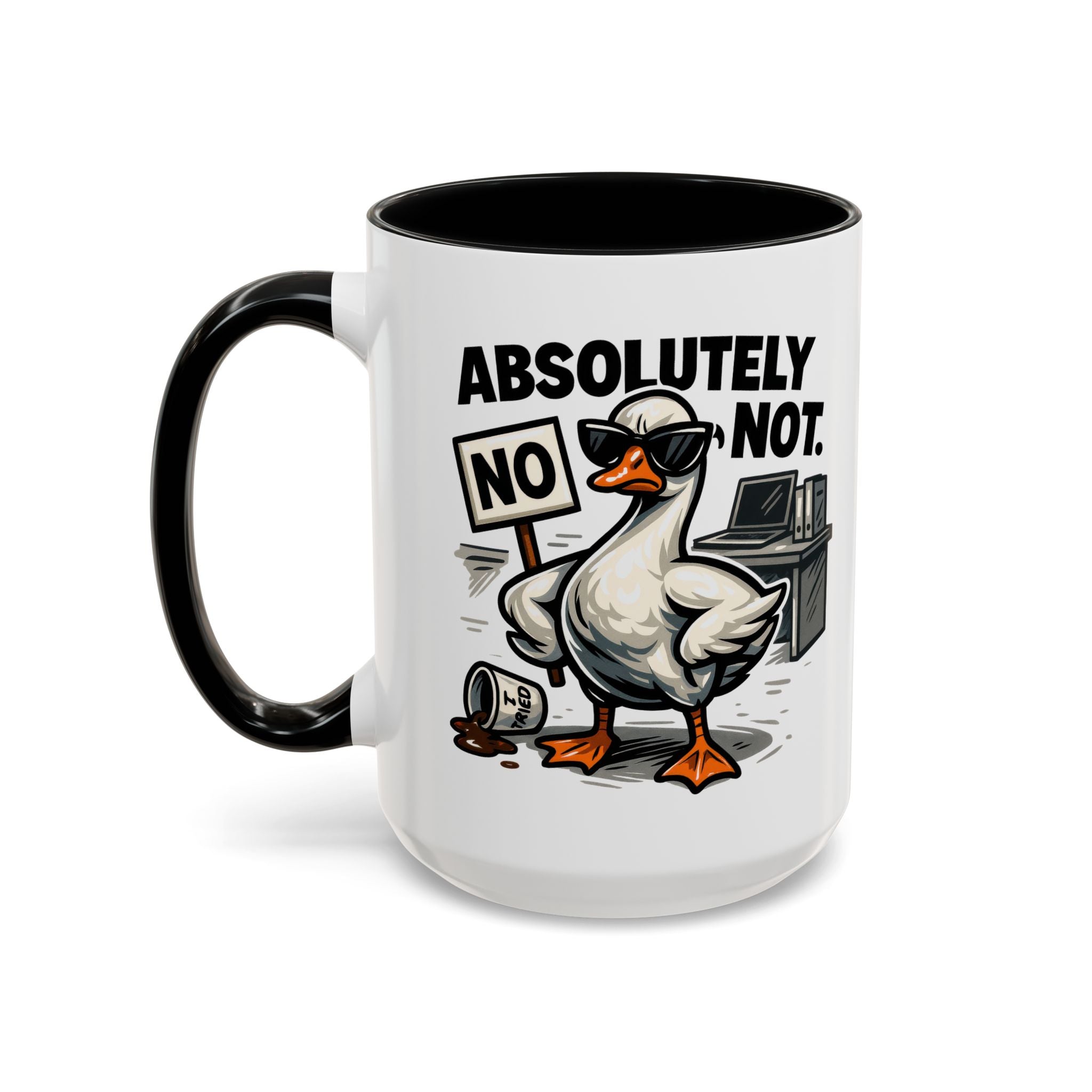 Sassy Coffee Mug, Humorous Gift for Geese Lovers, Fun Office Desk Decor, Funny Animal Cup, Quirky Kitchenware
