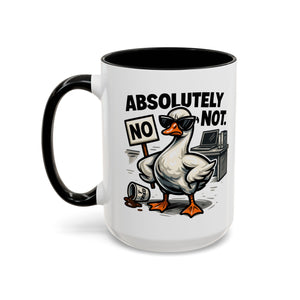 Sassy Coffee Mug, Humorous Gift for Geese Lovers, Fun Office Desk Decor, Funny Animal Cup, Quirky Kitchenware