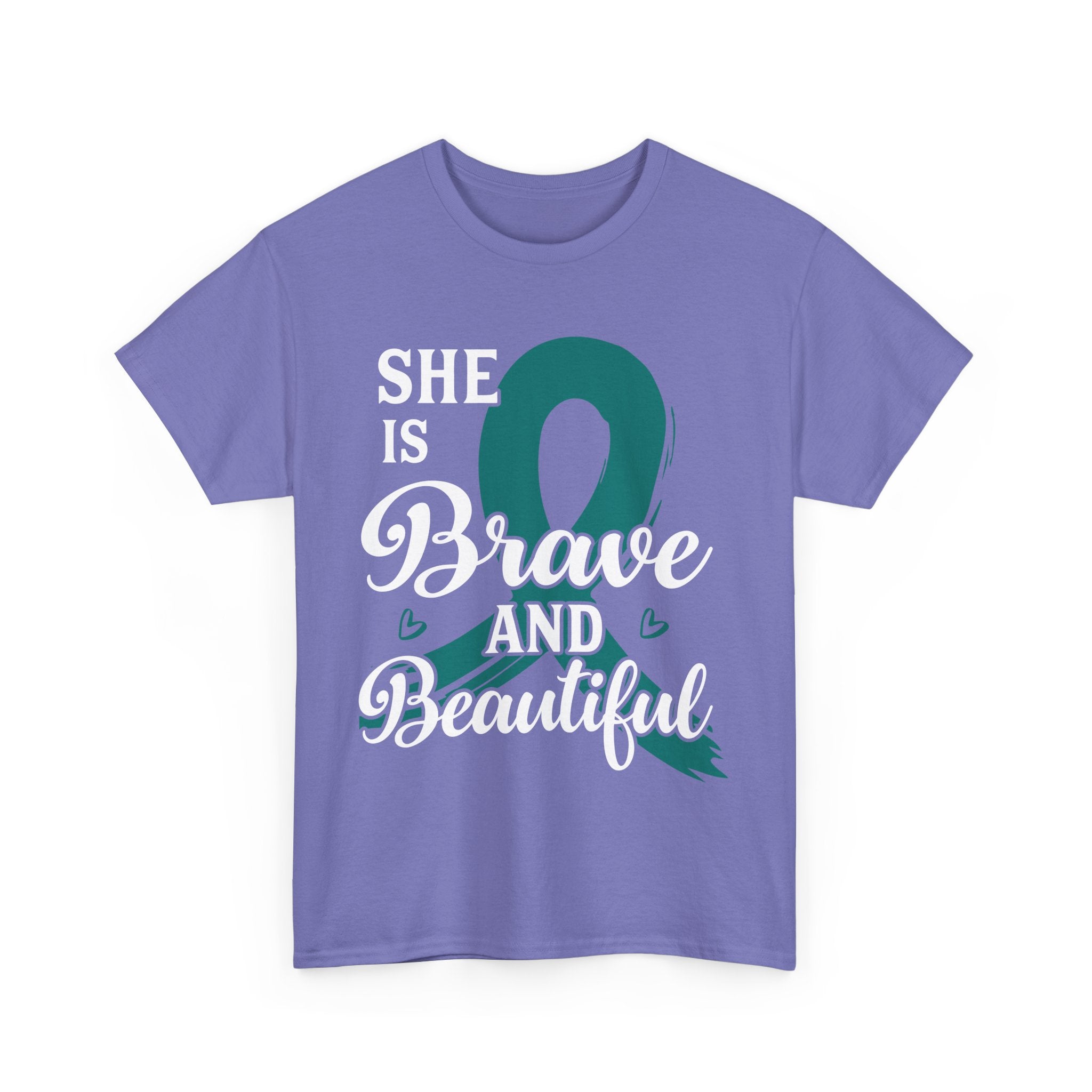 Empowering Brave & Beautiful Tee, Inspirational T-Shirt, Unisex Awareness Shirt, Gift for Support, Cancer Awareness Tee, Confidence T-Shirt