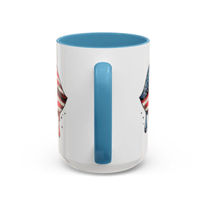 Patriotic Lip Print Coffee Mug – 11oz & 15oz