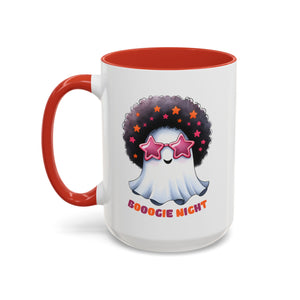 Groovy Ghost Coffee Mug - Fun, Whimsical Mug for Halloween, Parties, Gift for Friends, Unique Home Decor, Boogie Night