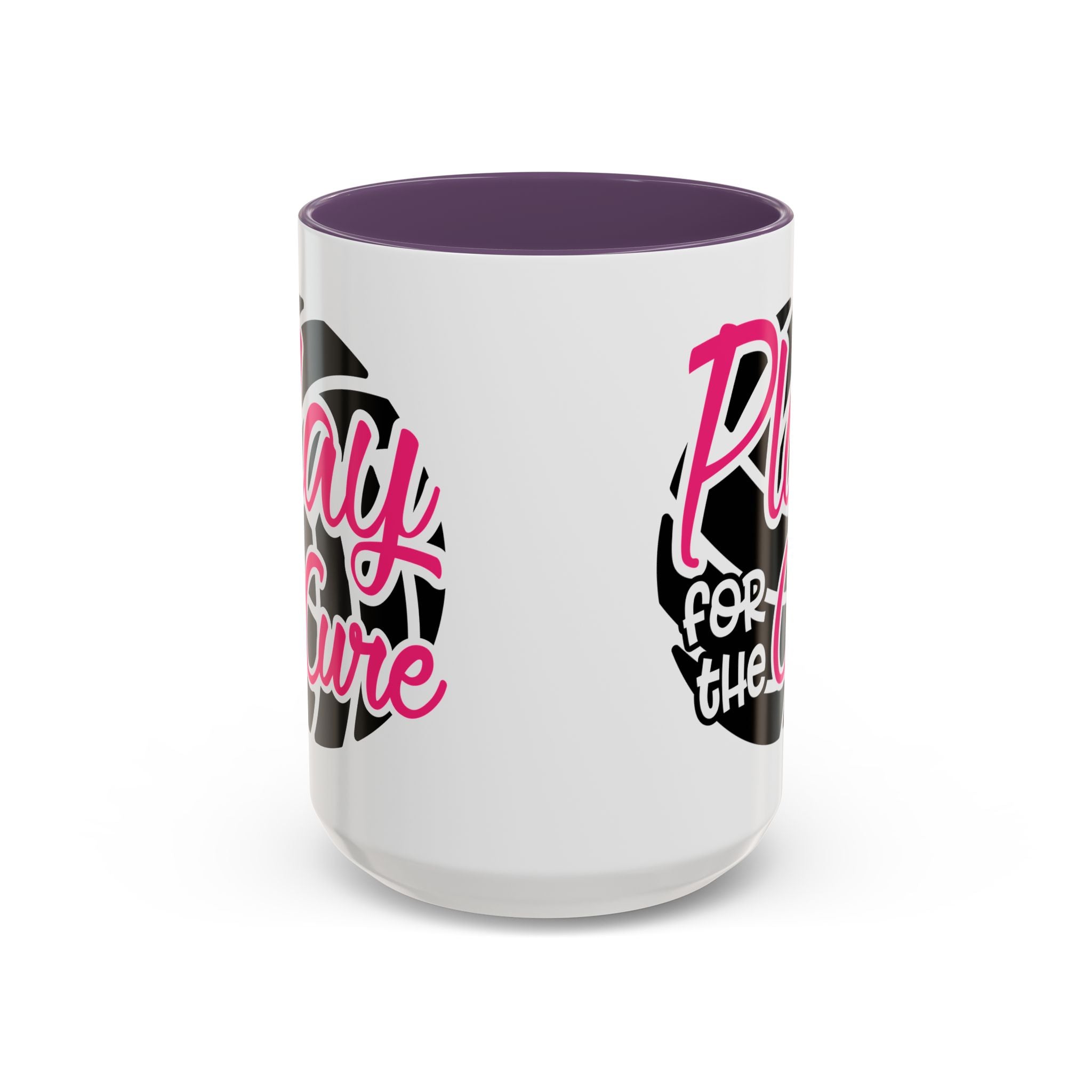 Volleyball  Coffee Mug, Play for the Cure Cup, Sports Gift , Athletes, Cancer Awareness, Inspirational Mug