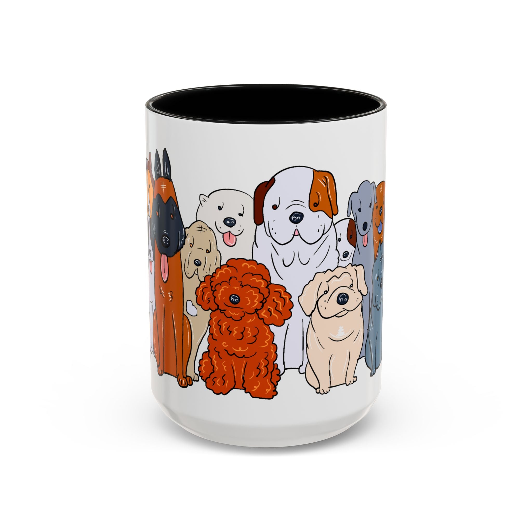 Cute Dog Breed Accent Coffee Mug, Pet Lover Gift, Canine Mug, Gifts for Dog Owners, Puppy Lover Mug