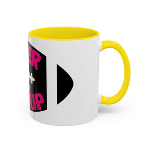 Inspirational Breast Cancer Awareness Coffee Mug - Never Give Up, Motivational Gift, Supportive Keepsake, Home or Office Decor