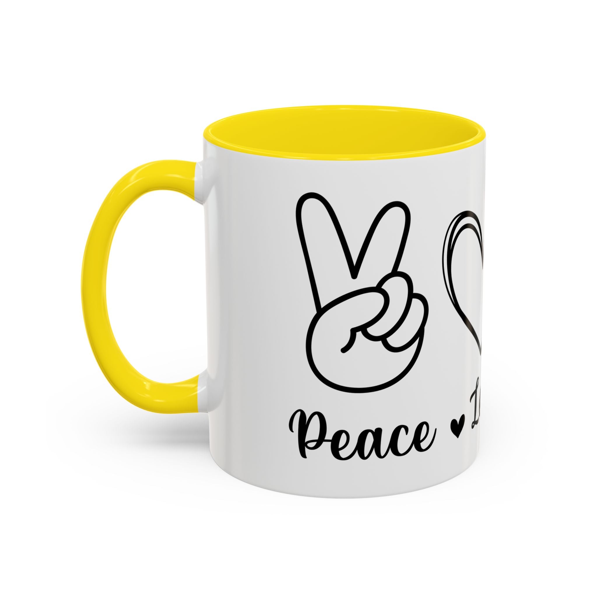 peace love coffee Accent Coffee Mug (11, 15oz)