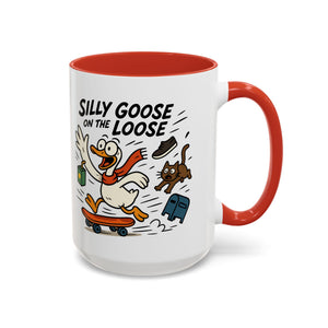 Silly Goose Coffee Mug - Fun Gift for Animal Lovers, Quirky Desk Decor, Inspirational Drinkware, Home & Office Tea Cups