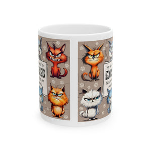 Funny Cat coffee Mug - Purrfect Gift for Cat Lovers, Coffee Mug, Tea Cup, Animal Lover Gift, attitude sarcasm