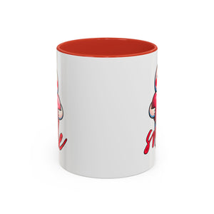 Smiling Heart Accent Coffee Mug - 11oz & 15oz | Cute Gift for Friends & Family