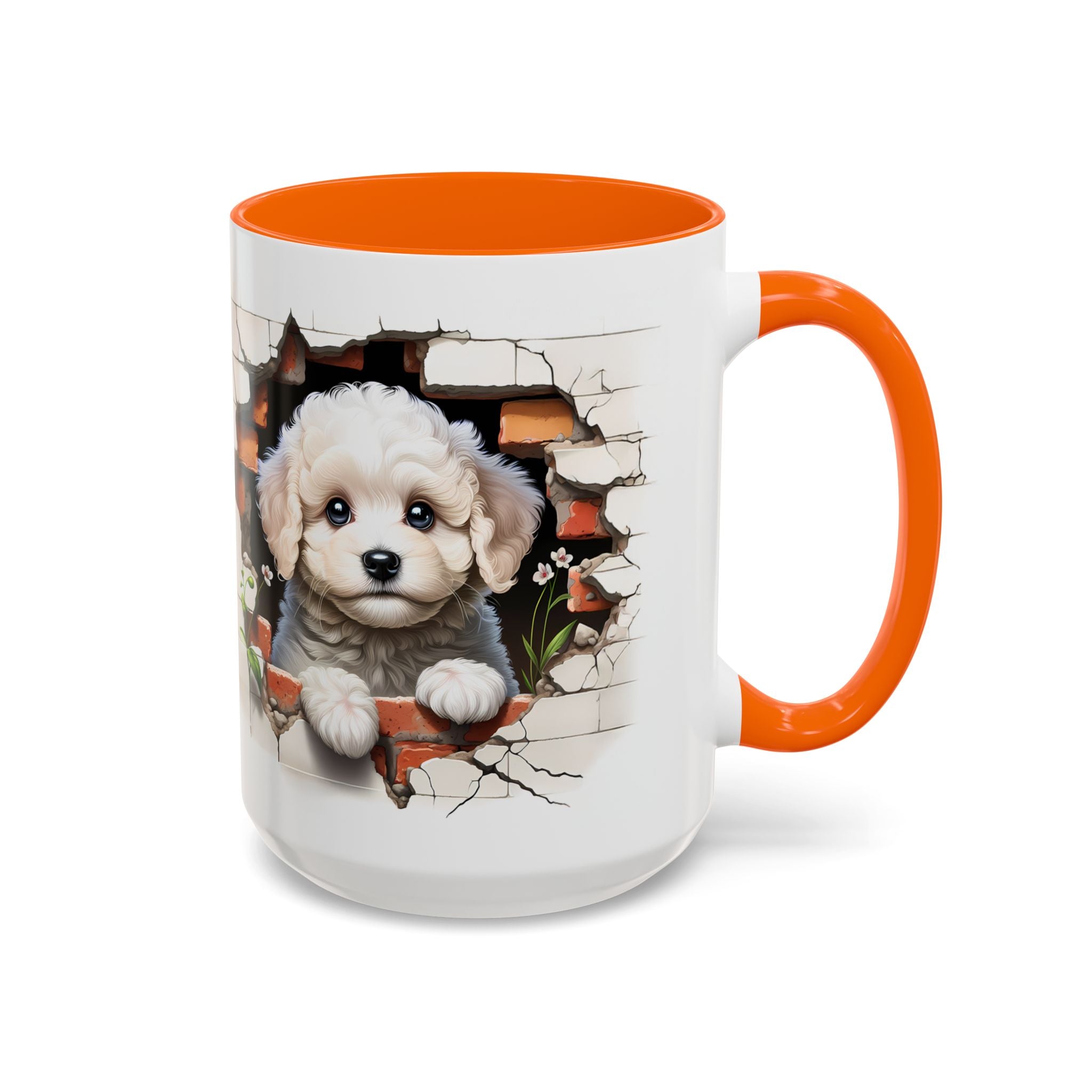 Cute Puppy Accent Coffee Mug - Adorable Dog Lover Gift, Pet-Themed Mug, Home Decor, Ideal for Gifts, Animal Enthusiast