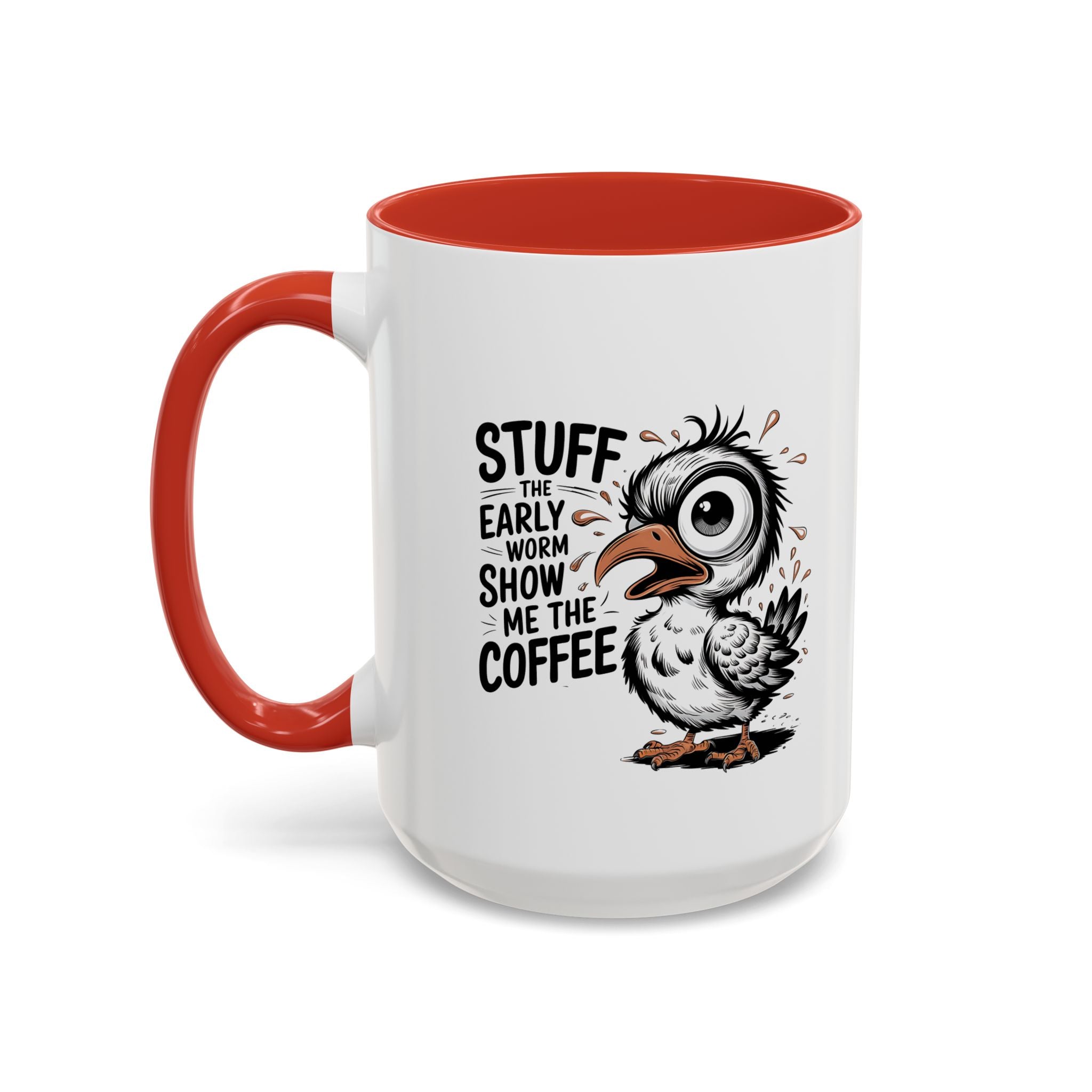 Quirky Coffee Mug with Owl Design | Gift for Coffee Lovers, Unique Office Mug, Fun Morning Coffee Cup, Bird-Themed Mug, Early Bird Gift