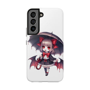 vampire girl horror art Tough Phone Cases