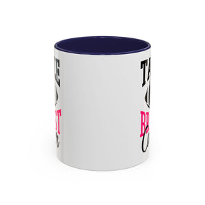 Tackle Breast Cancer Coffee Mug, Supportive Gift for Football Fans, Awareness Mug, Cheer Team Spirit, Fundraiser Drinkware