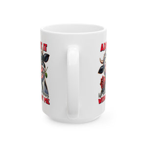 funny attitude cow coffee Mug with Fun Quote - 11oz & 15oz, Cute Gift for Cow Lovers,  Coffee Lovers, Kitchen Essentials