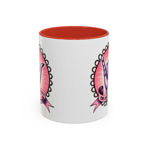 Rock 'n' Roll Accent Coffee Mug - Perfect for Music Lovers, Gift for Her, Unique Office Mug, Fun Coffee Cup, Empowering Gift Idea