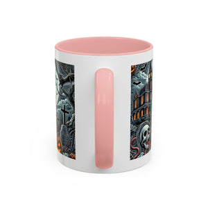 Gothic vampire Halloween Coffee Mug, Spooky Decor, Skull Design, Gift for Horror Lovers,  Party Essential, Unique Drinkware