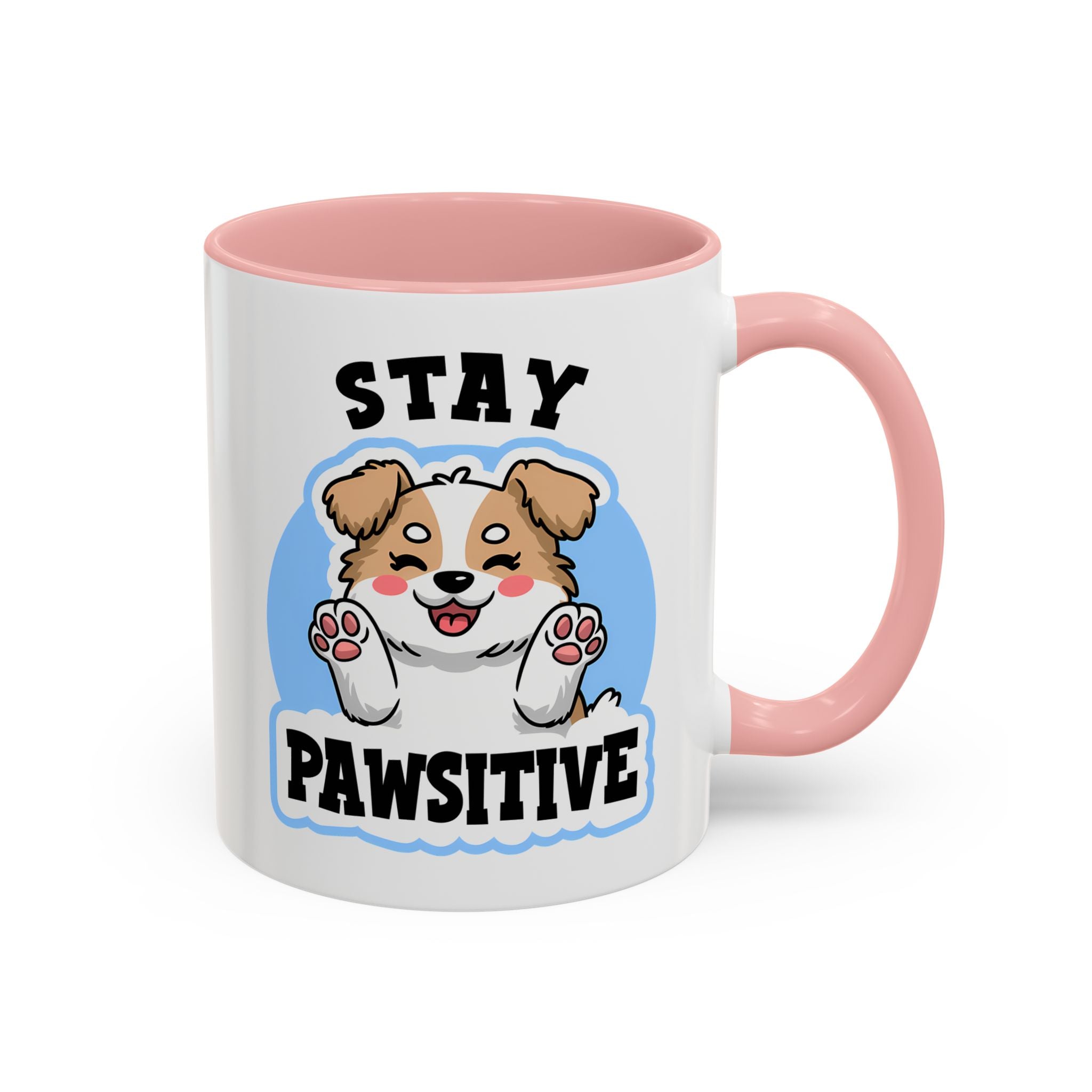 Cute Stay Pawsitive Coffee Mug - Perfect Gift for Dog Lovers mental health