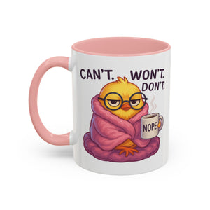 Cozy Cartoon Coffee Mug - Perfect for Lazy Days, Gifts for Friends, Cute Coffee Cups, Inspirational Morning Mug, Funny Beverage Container