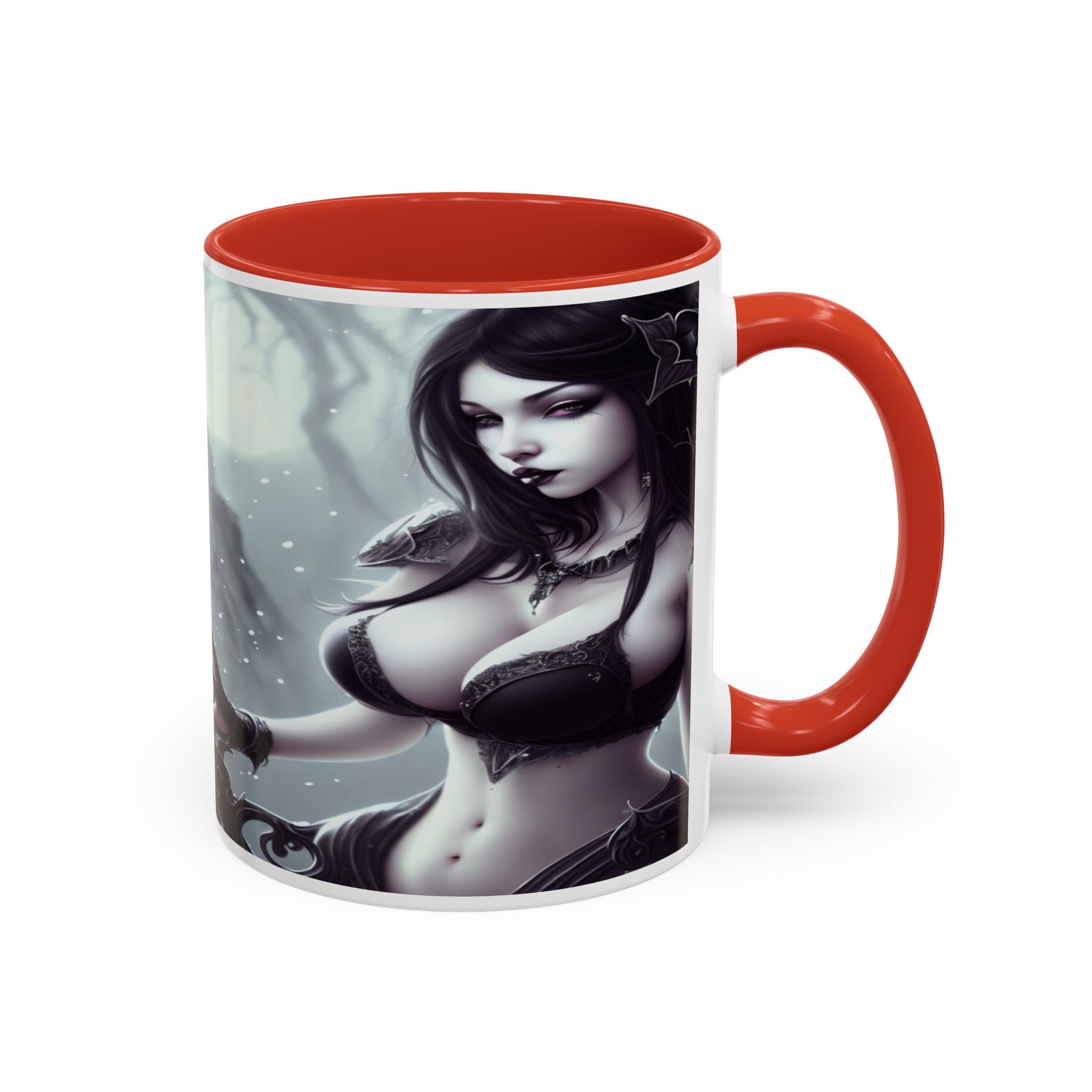 sexy busty woman Gothic Fantasy Coffee Mug – 11oz & 15oz Sculpted Design horror art