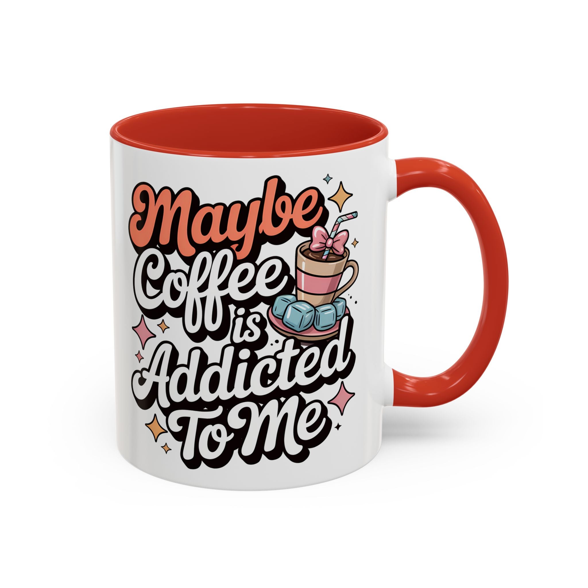 Coffee Addict Accent Mug - Fun Design for Coffee Lovers