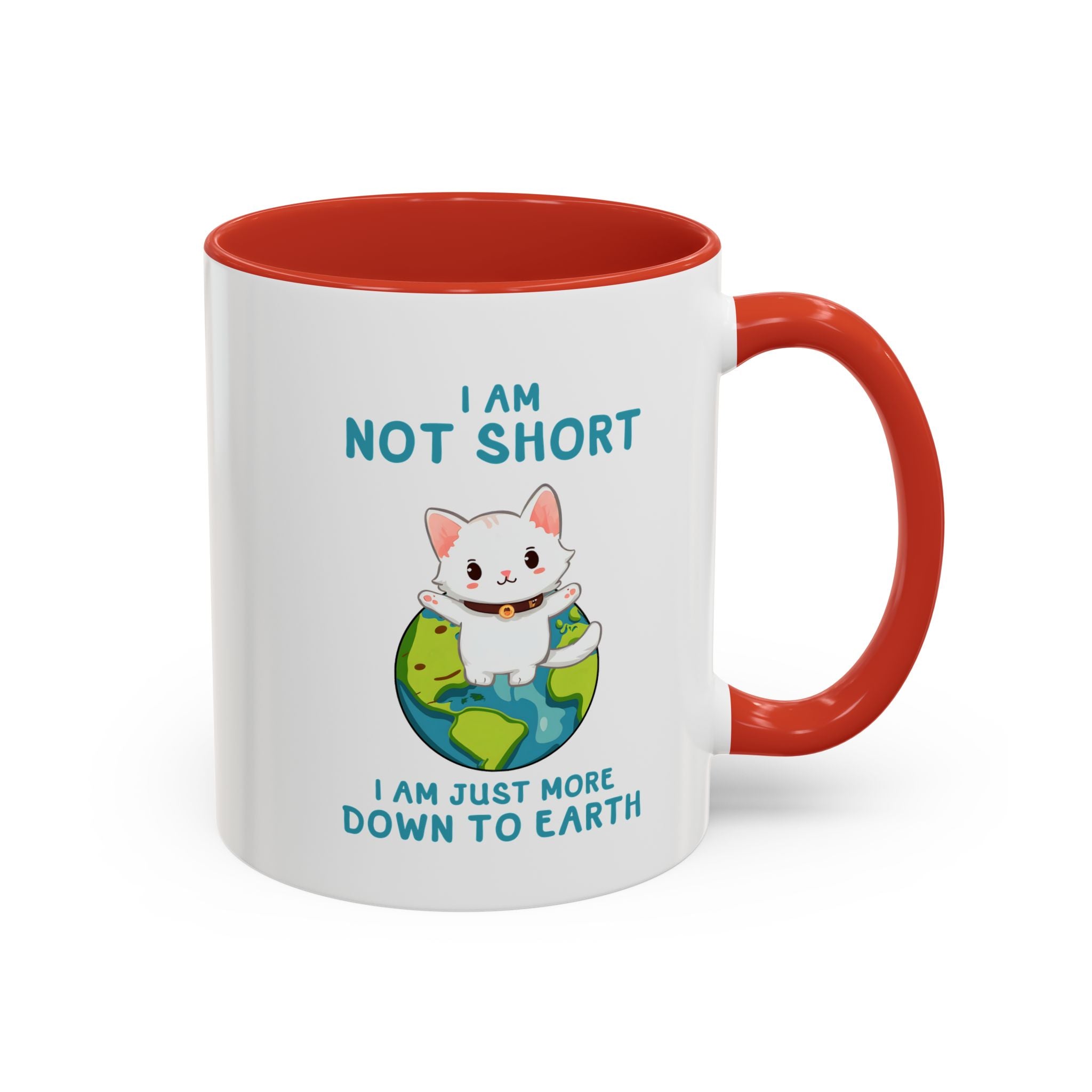 Cute Down to Earth Cat Coffee Mug - Perfect Gift for Cat Lovers